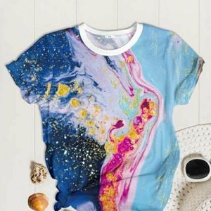 Pixie Lady Marble Tee Medium